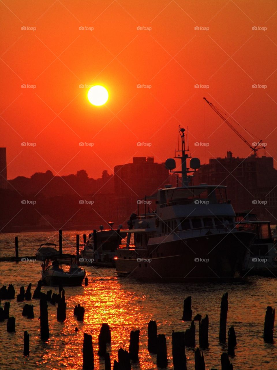 Sunset at Chelsea Piers