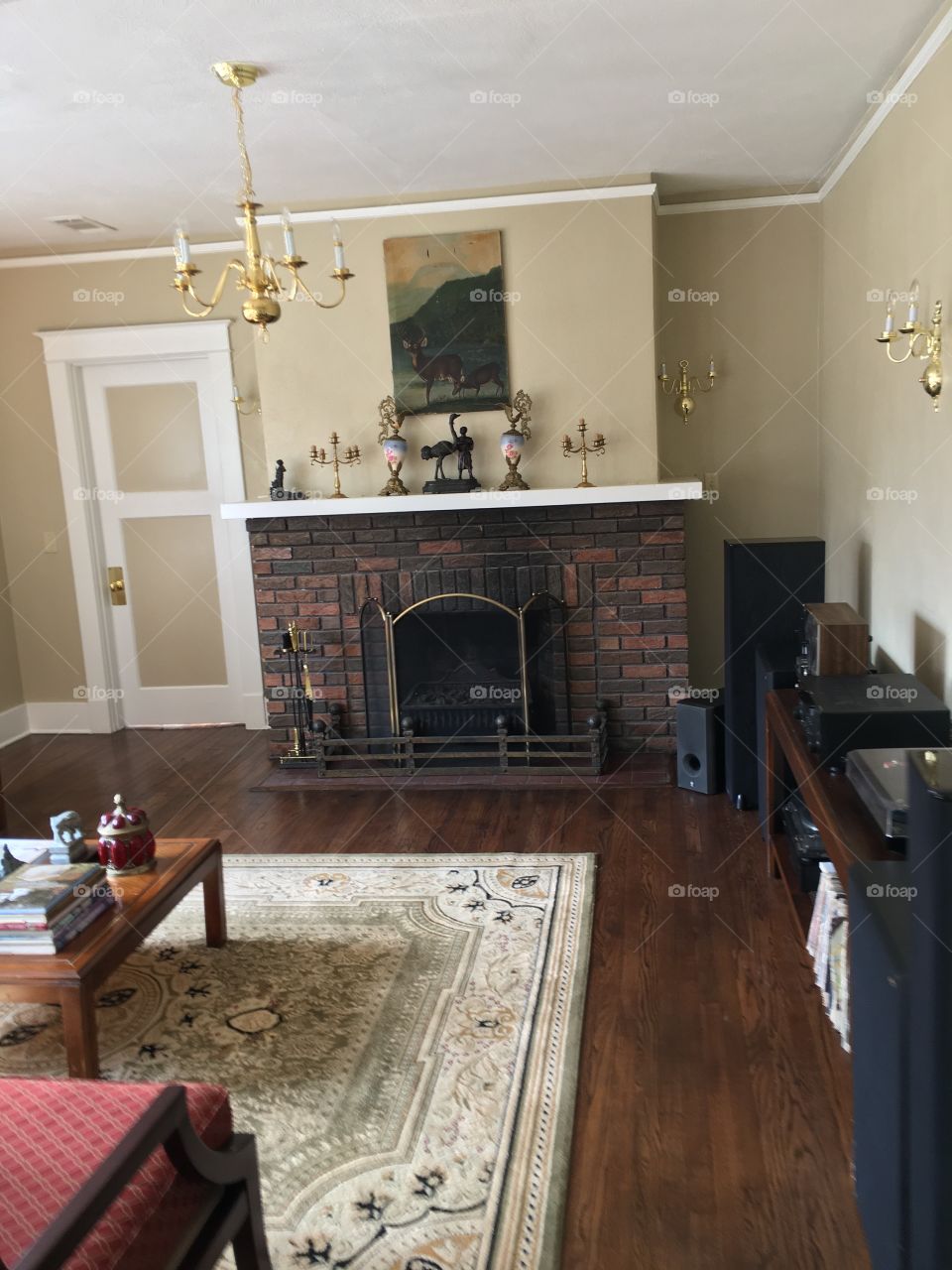Second floor fire place remodel
