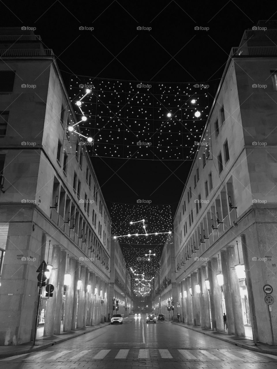 Lights in Turin, Italy