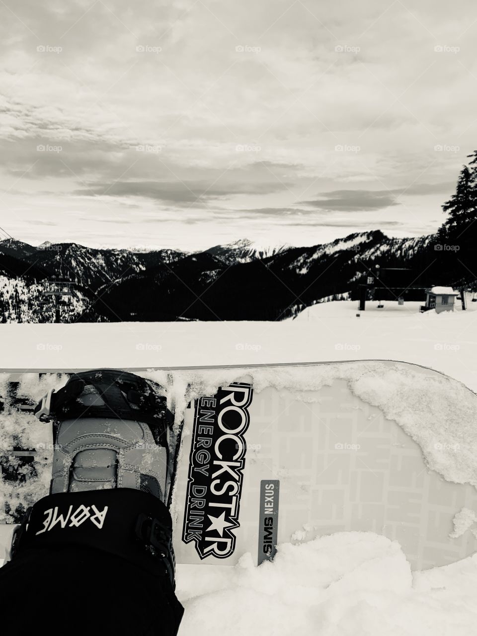 Snowboarding in the PNW
