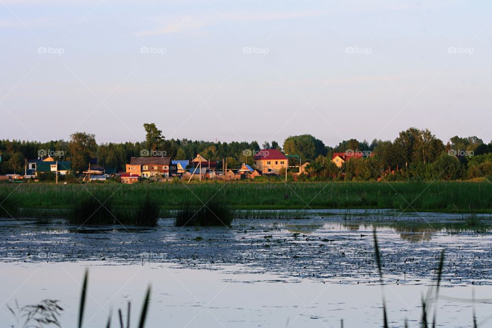 View from the shore