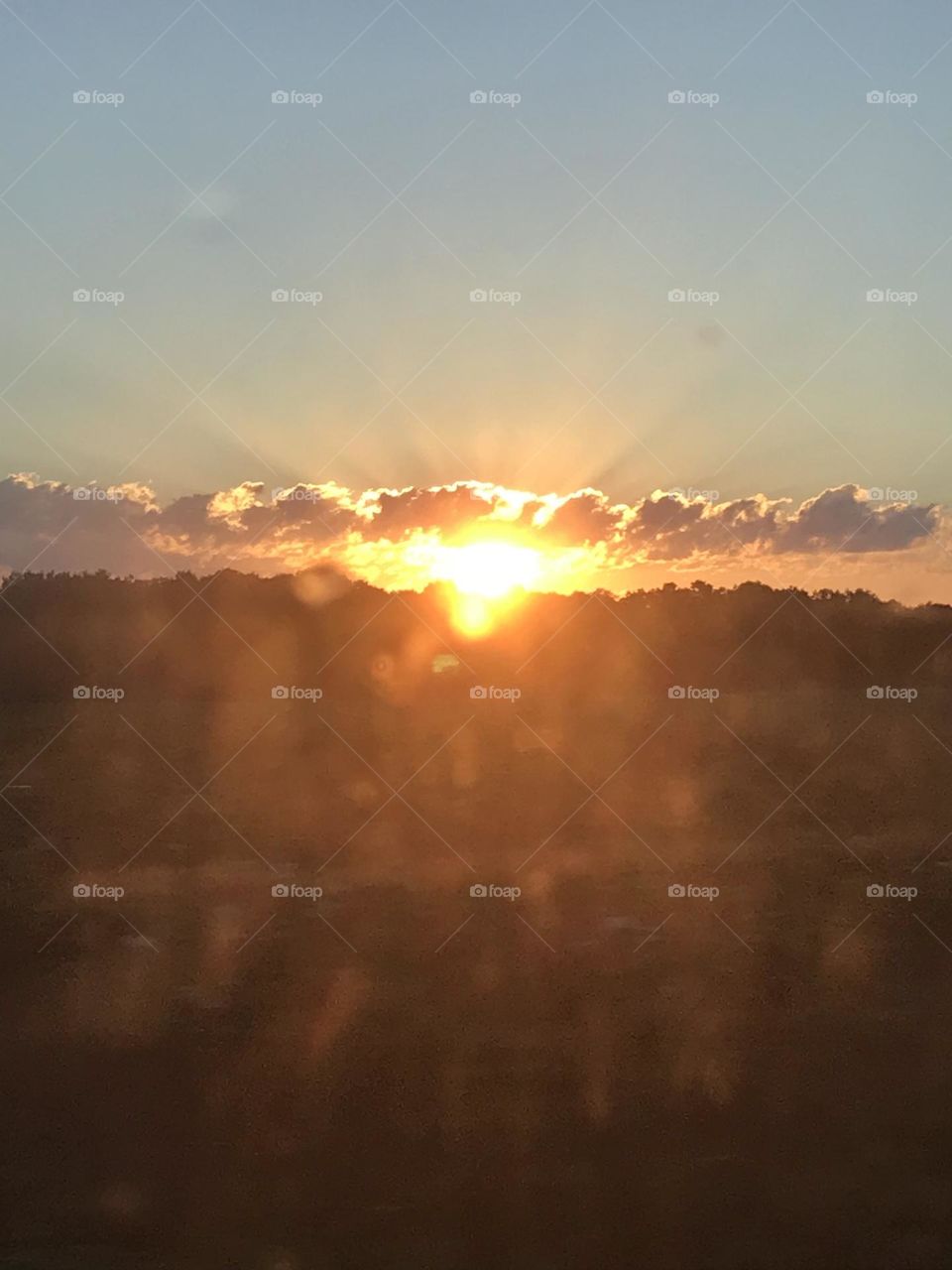 Gods created a beautiful sunset early this morning. 