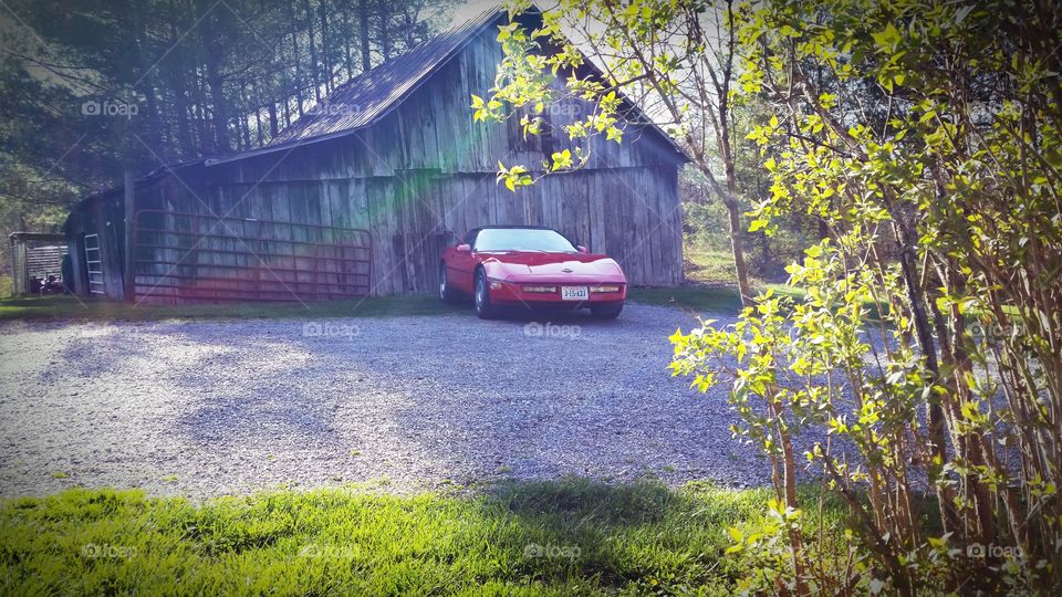 Clean C4 Corvette