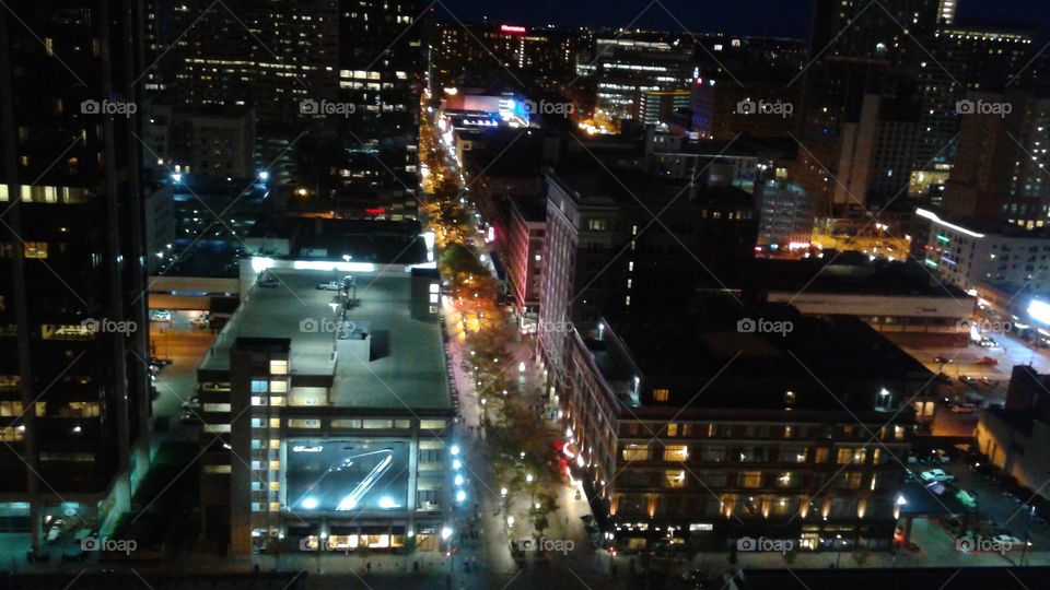 Denver at night 16th Street