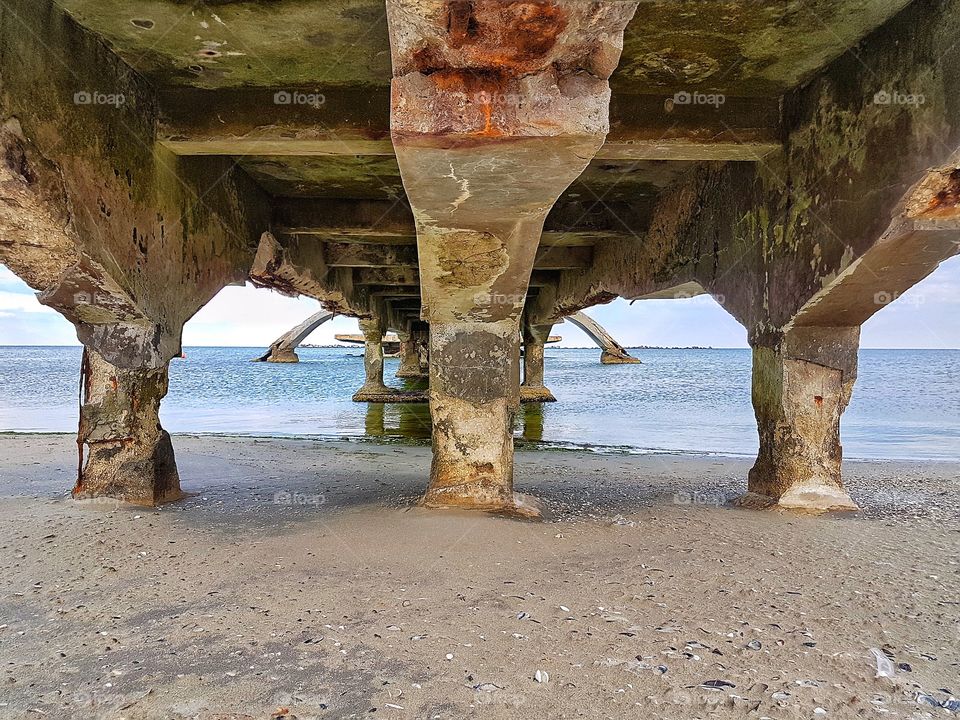 Groundlevel view of the old pontoon