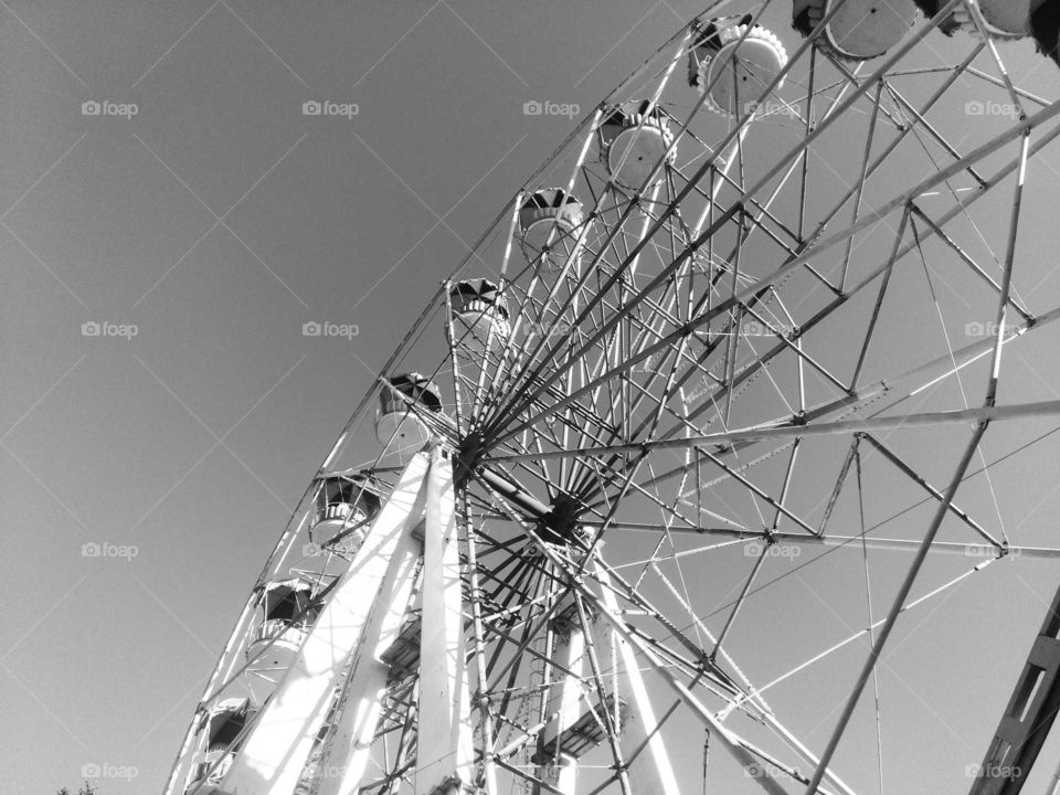 Колесо обозрения, городской сад