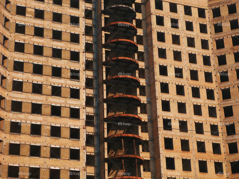 unfinished building in Kiev