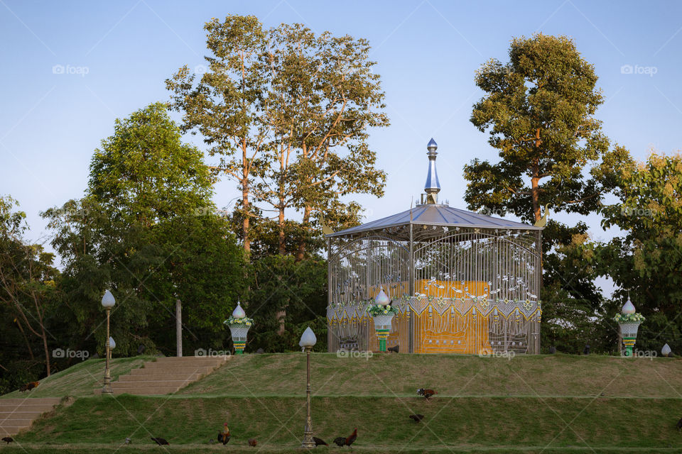 Monument in the temple