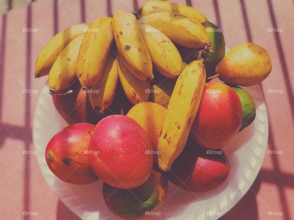 Bananas and fruits 