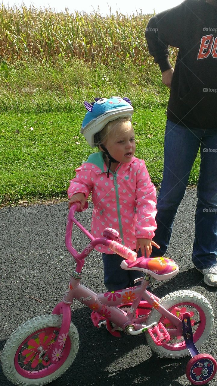 A Girl and her bike