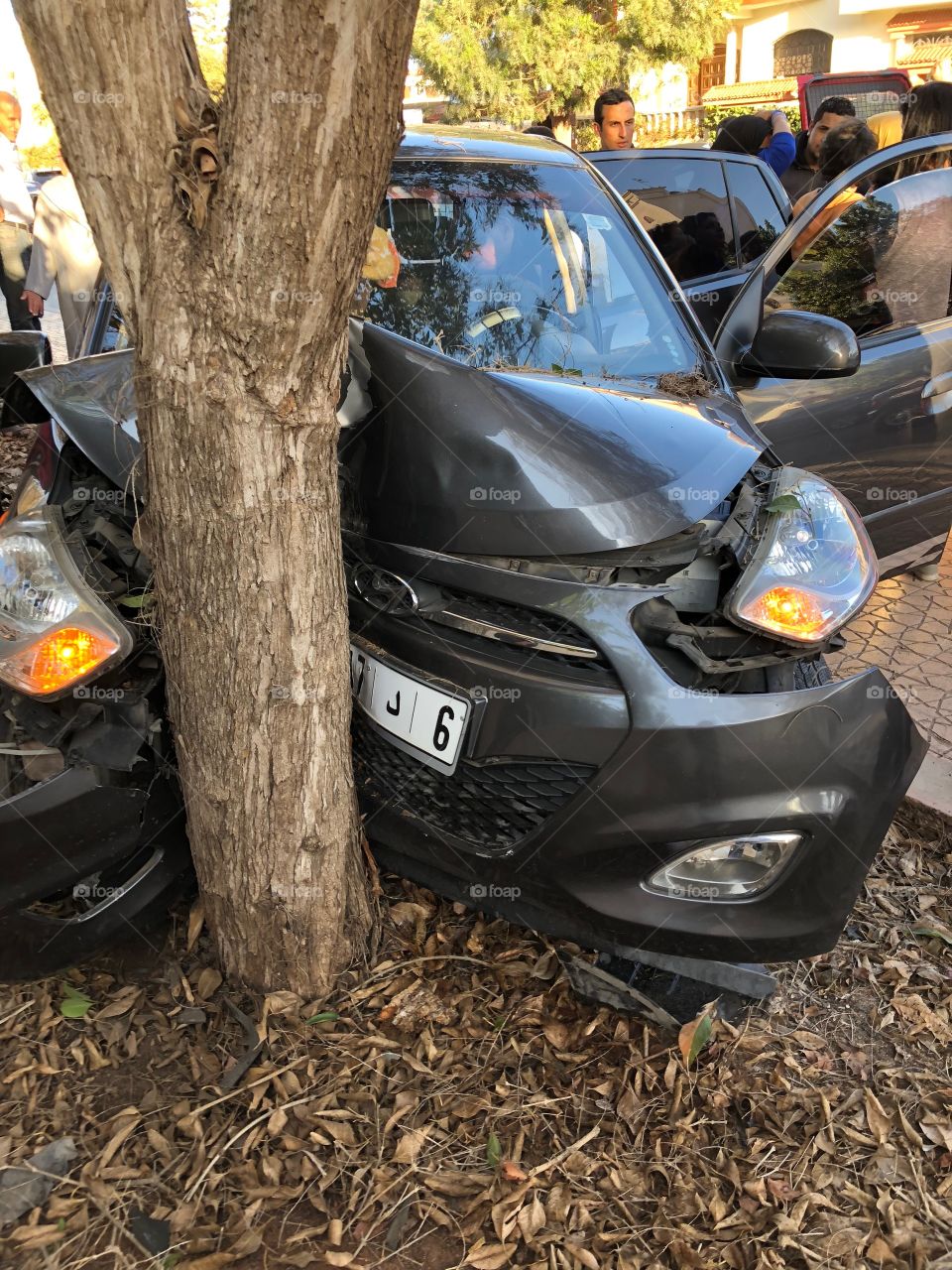 Accident car Ford Hyundai 