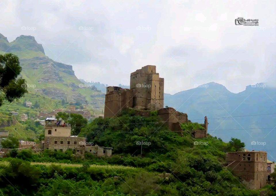 Glory be to God, the magnificent and picturesque view and the natural green trees are a view that is nothing more wonderful than it