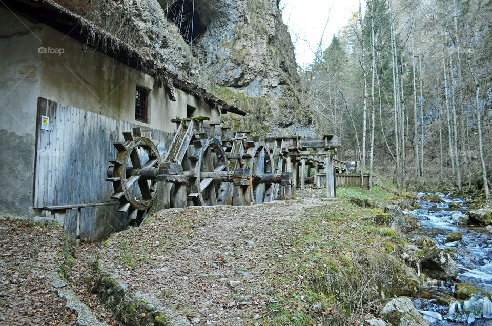 Abandoned water mill Fondo Italy