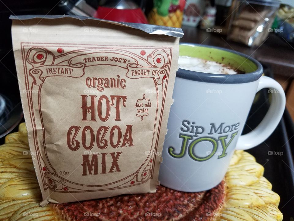 hot cocoa with marshmallows