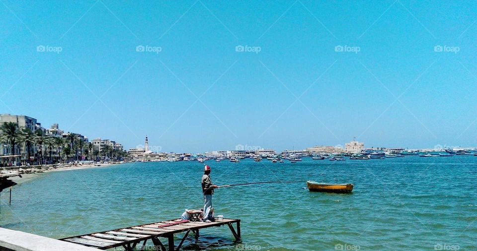 Fisherman, Alexandria Egypt