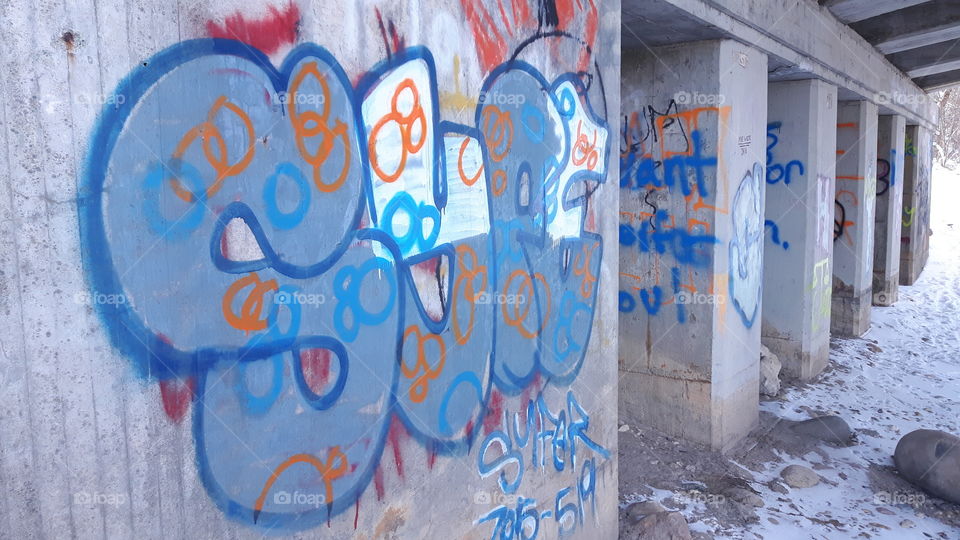Graffiti under the bridge