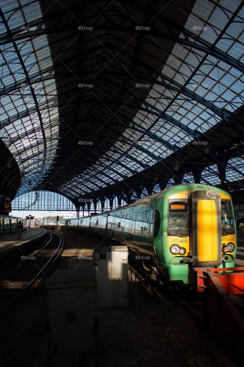 curve traveling train station commute by Petalskull