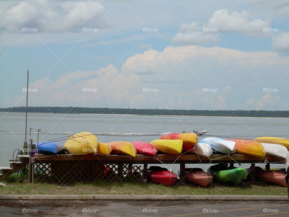 Canoe water boat