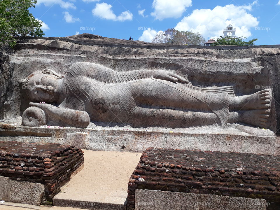 Buddha Statue in a rock temple
