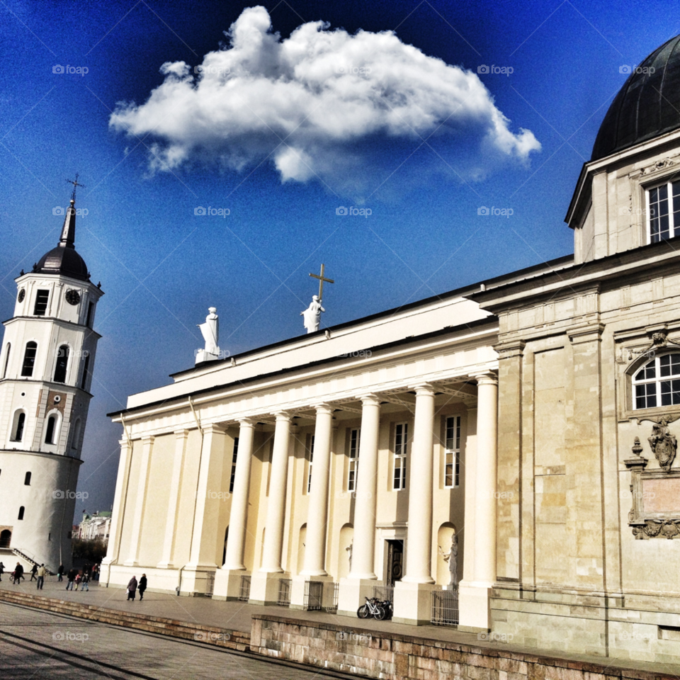 vilnius city cathedral sight by penguincody