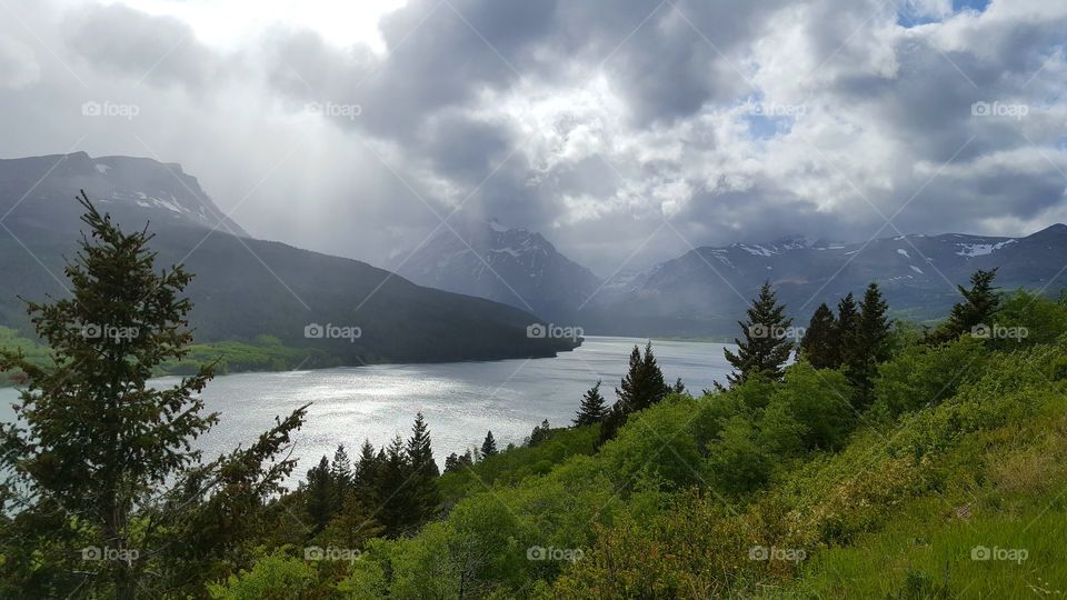 Distant storm