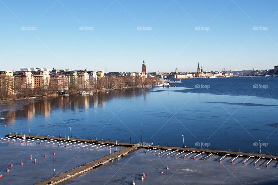 Stockholm in my heart 
from the North Bridge in Stockholm, Sweden