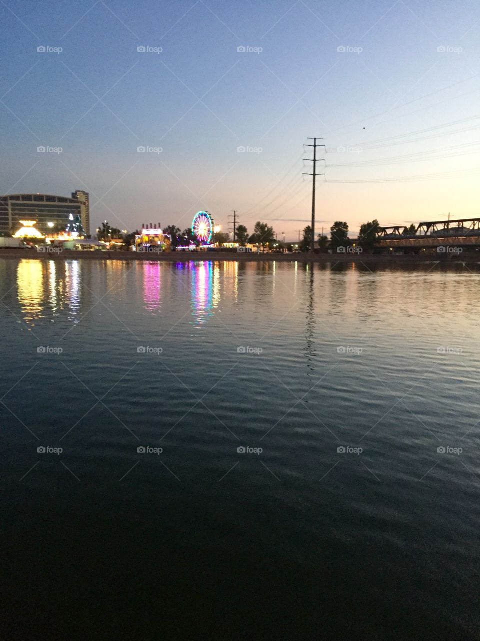 Tempe town lake in August