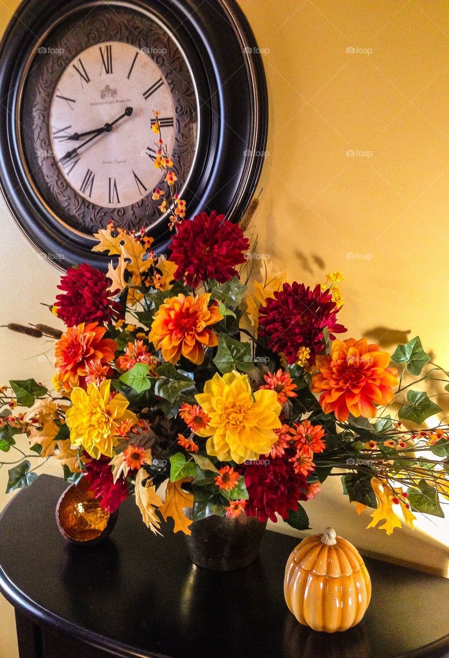 Harvest autumn flower arrangement