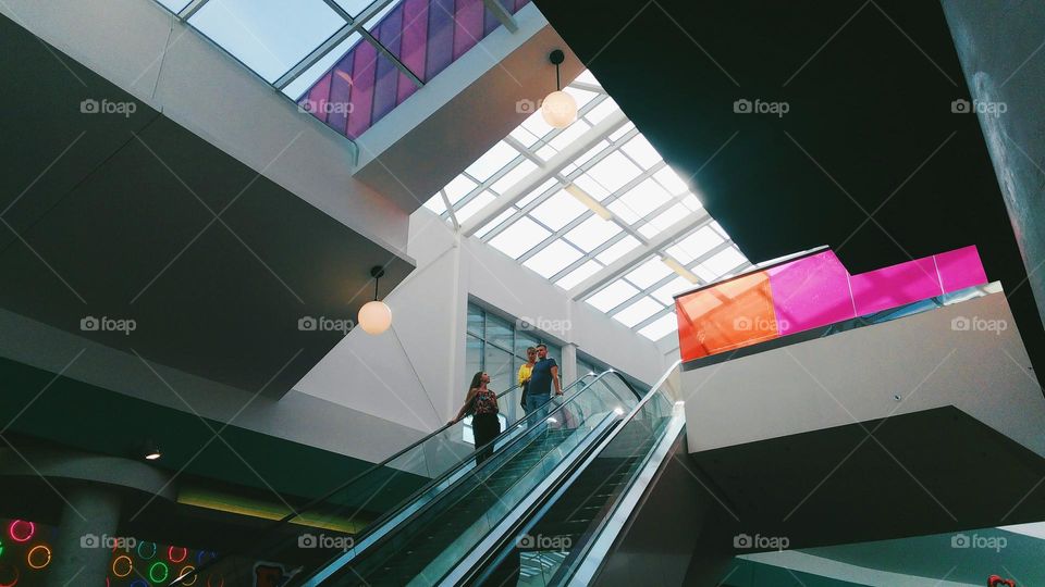 escalator in the mall