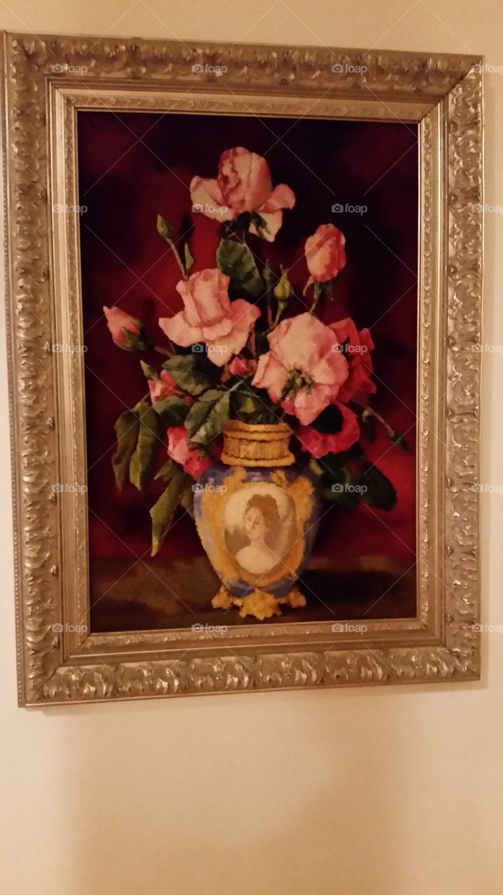 Chinese art
Raised painting on carpet