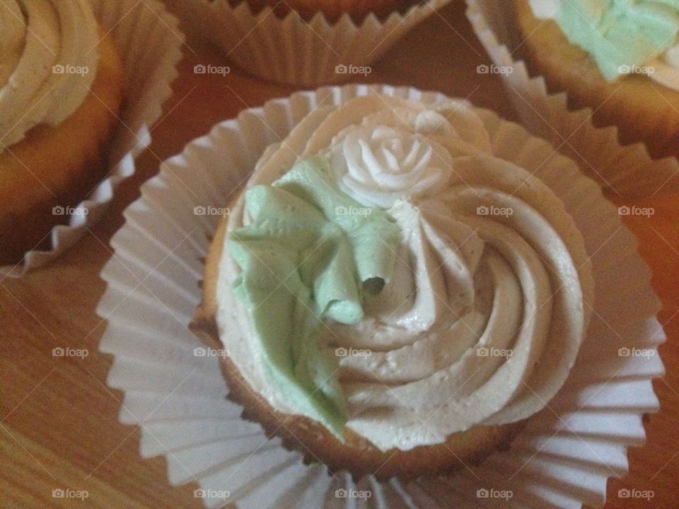 Homemade coffee cupcake