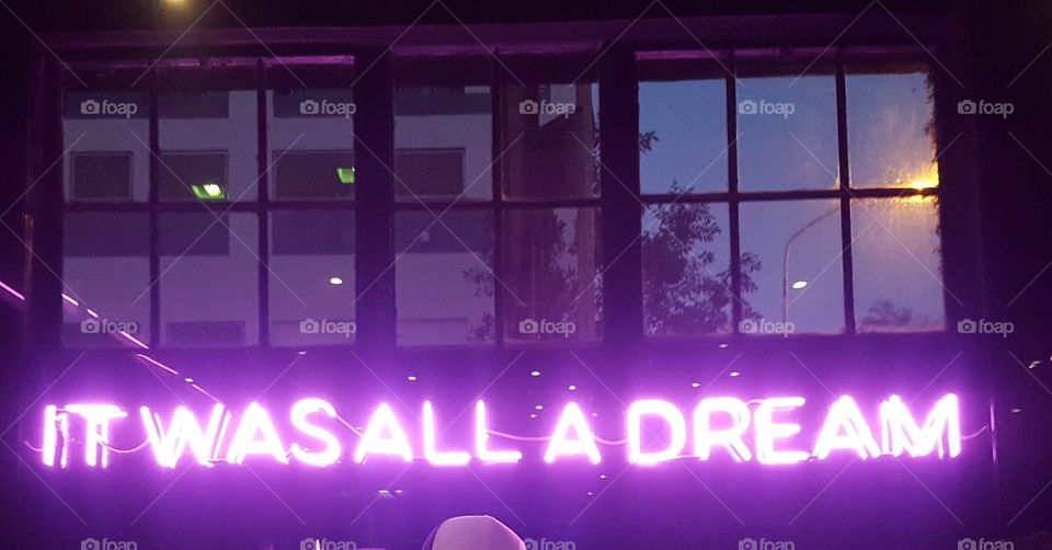 It was all a dream