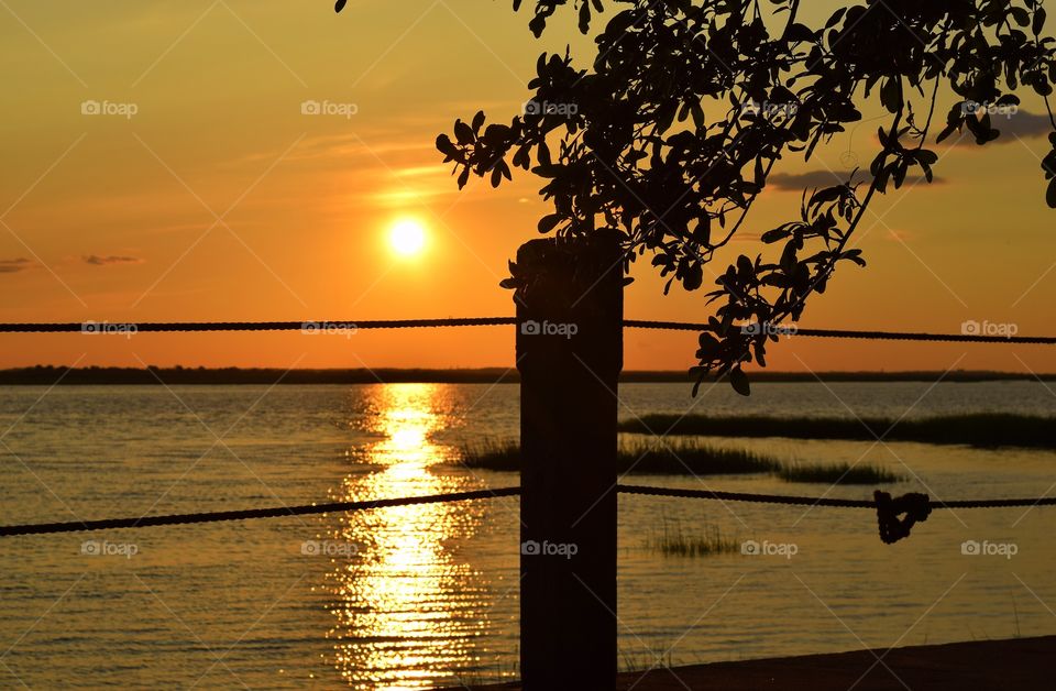 Sunset at the dock