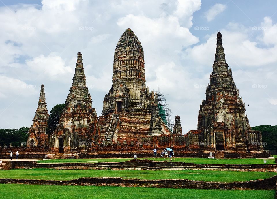 Historical temple architecture, Ayudhya, Thailand