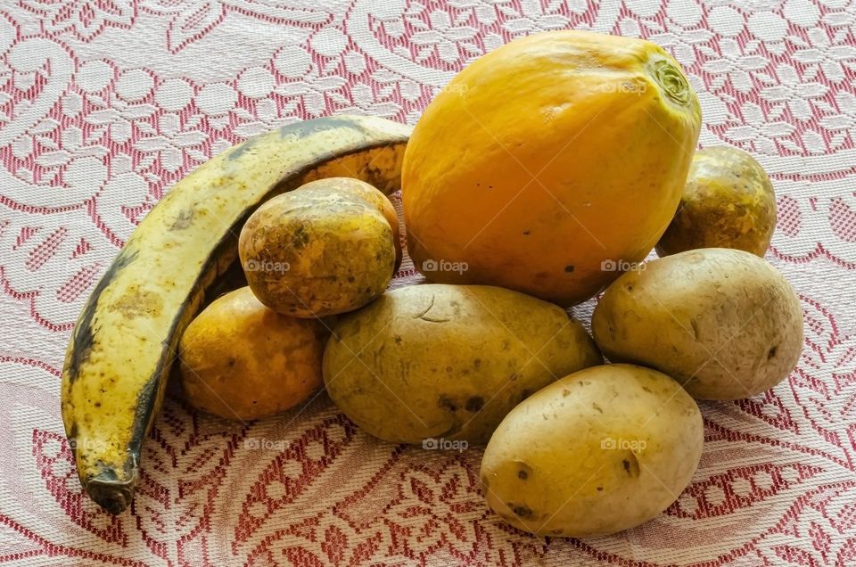 Plantain, Plum And Potatoes