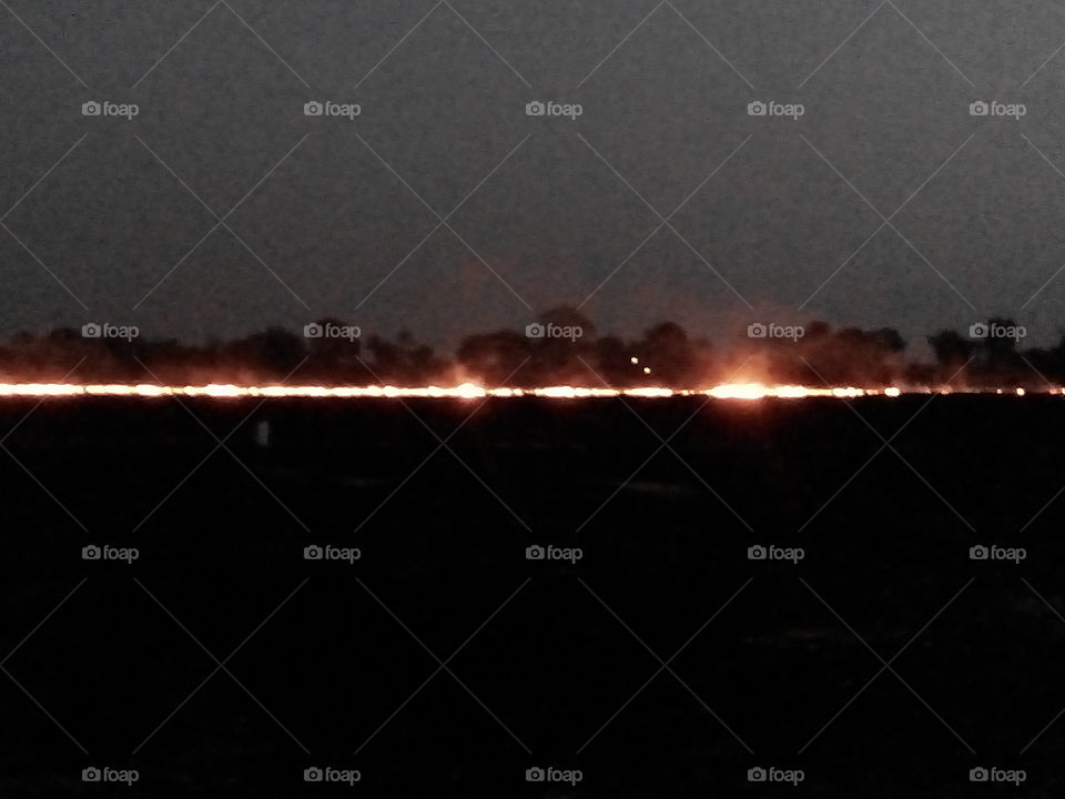 fire in night