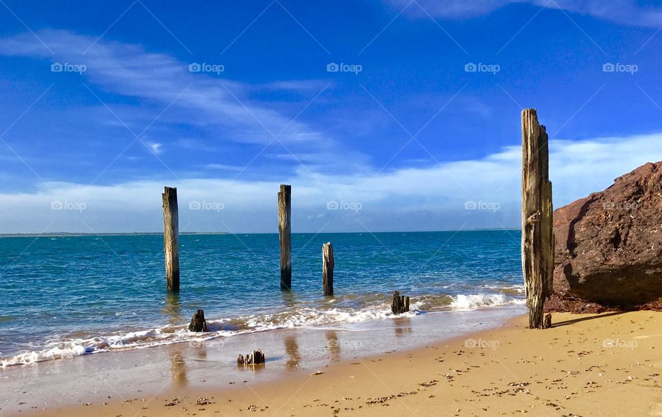 Remnants of the old beach Jetty 