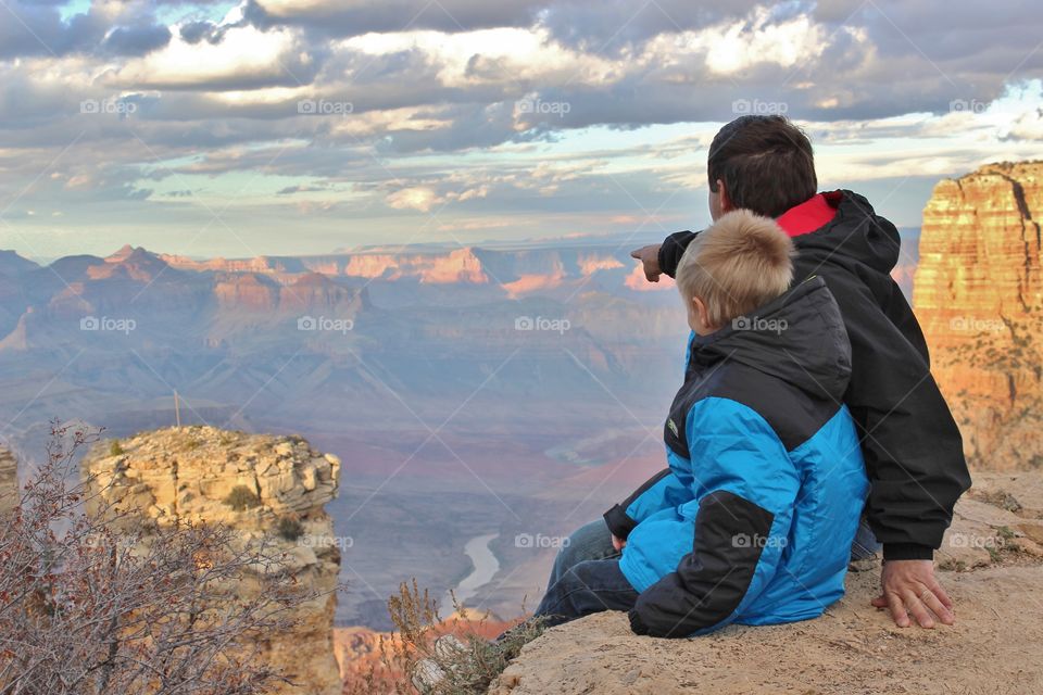 Looking at the Grand Canyon