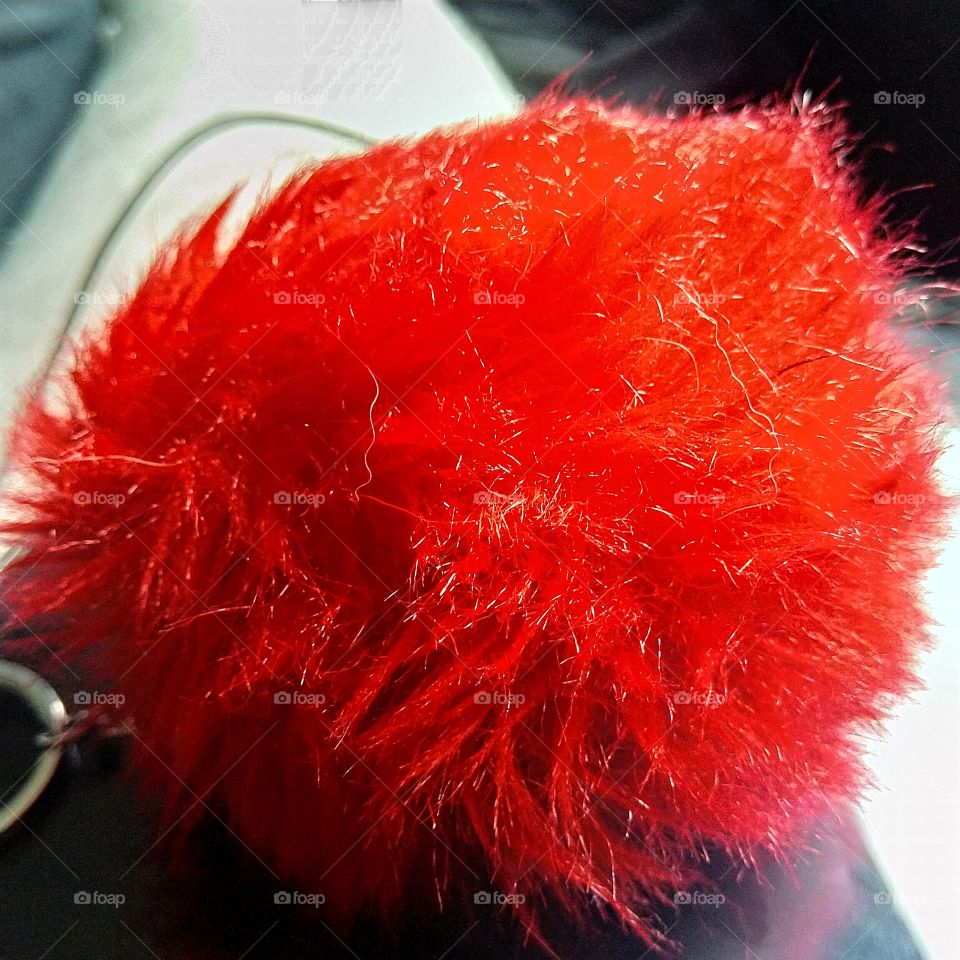 my red fluff ball