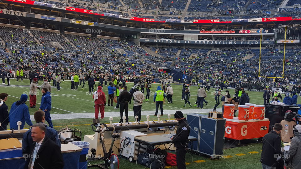 seahawks sidelines