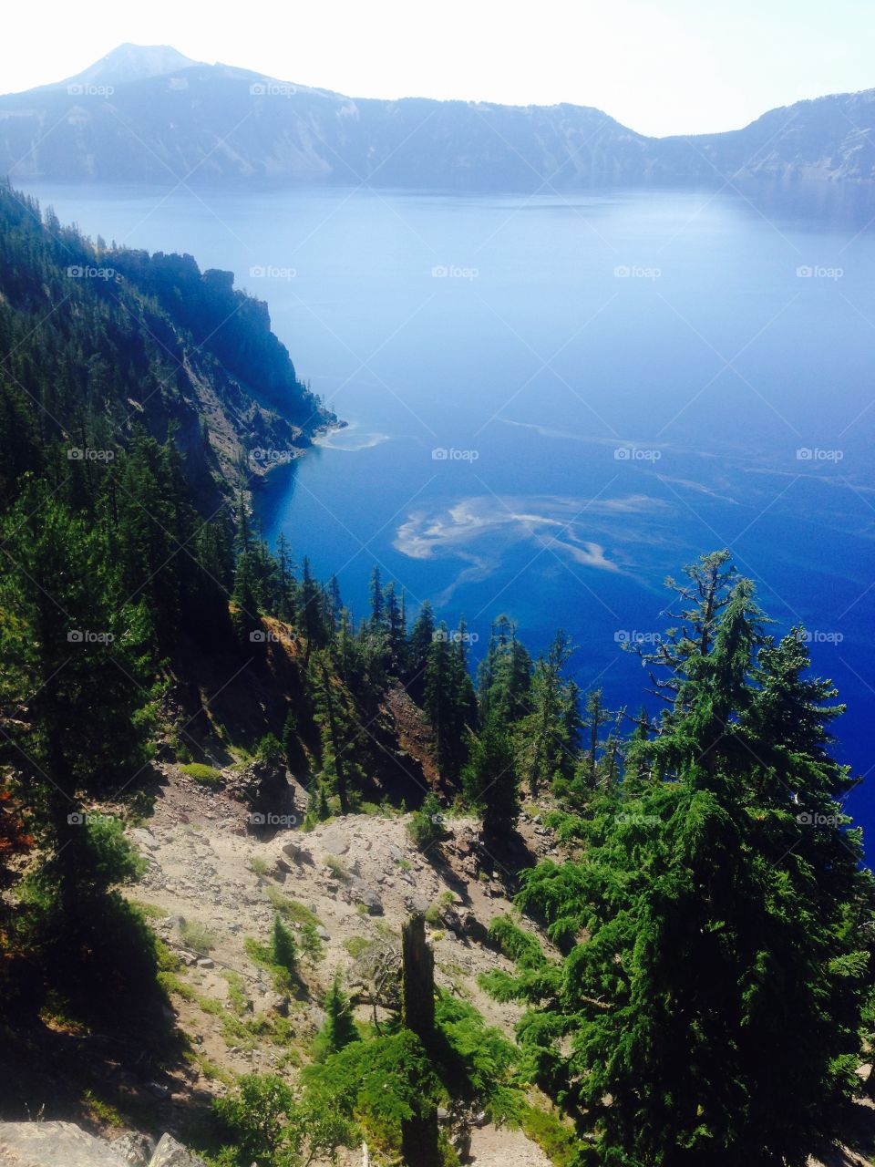 Crater lake crystal blue