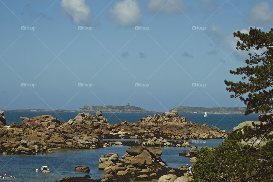 view of the sea from the sea