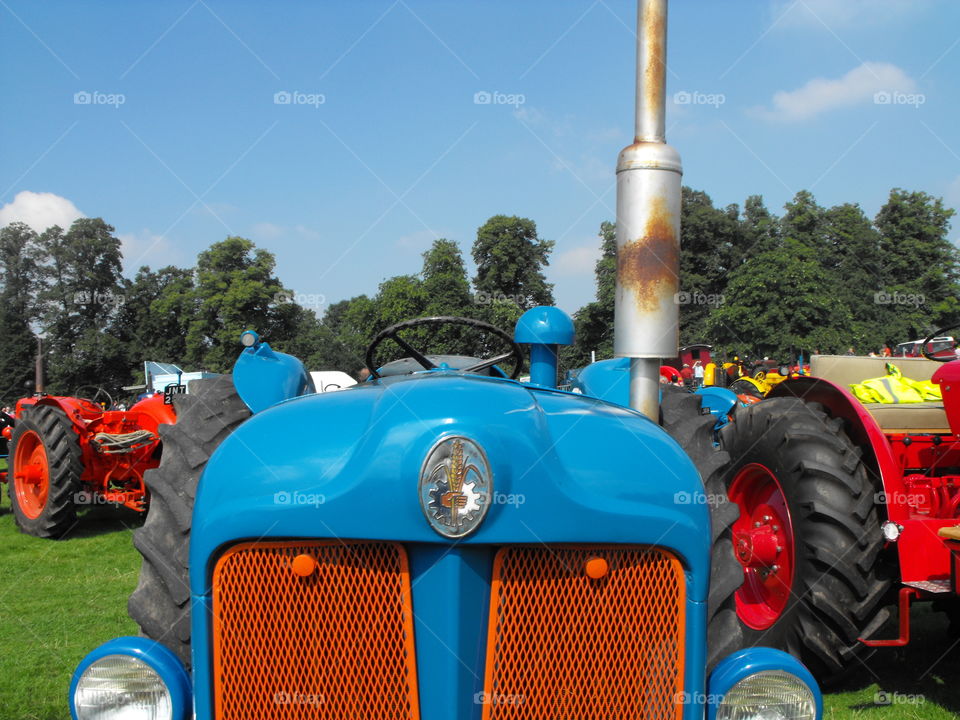 Tractors at a show in England