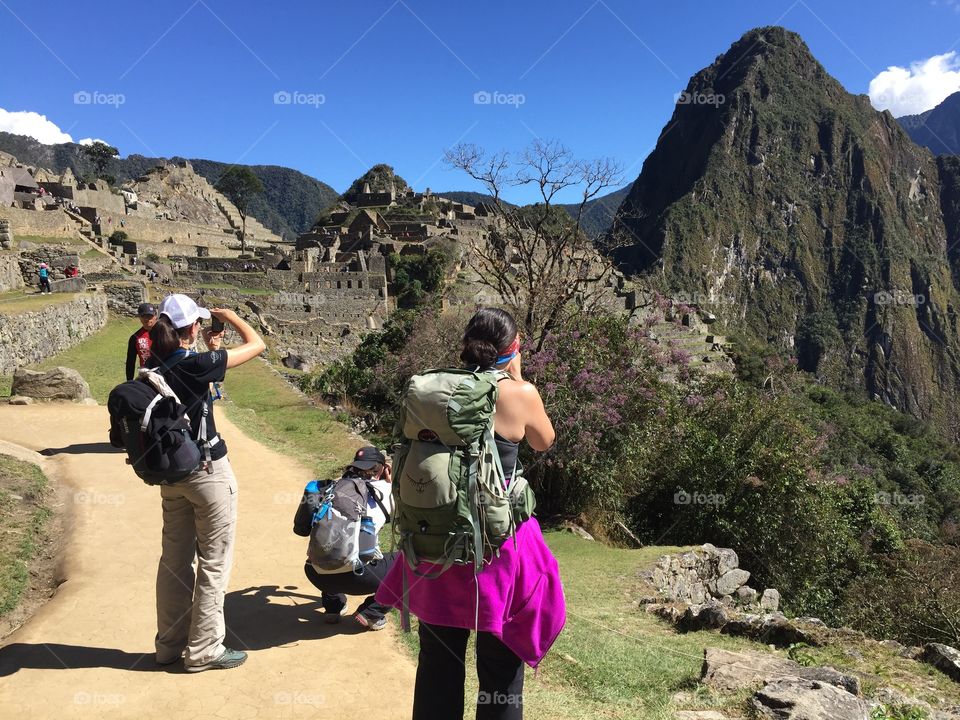 After 4 days of hiking the Inca Trail, we finally reached Machu Picchu.