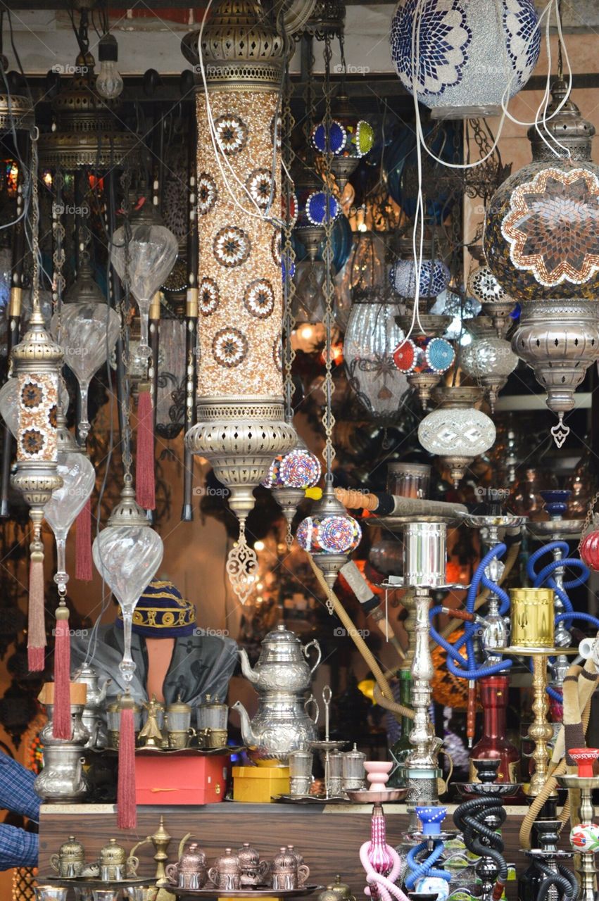 Lamp store in Istanbul 