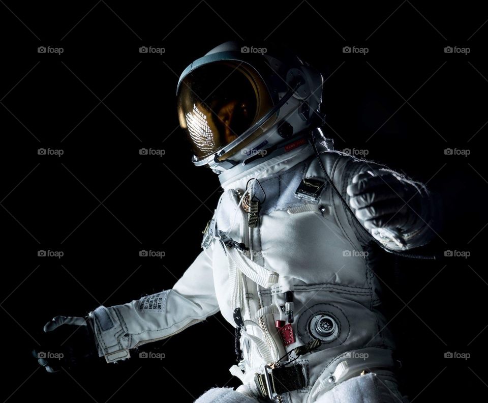 Astronaut with black background 