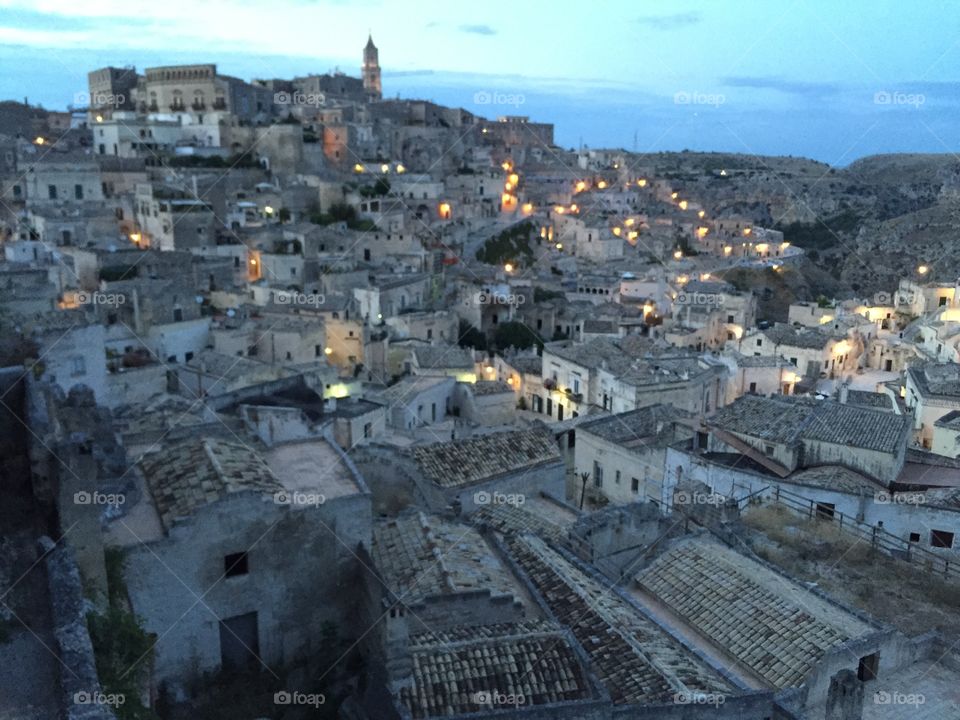 Matera, main city of Basilicata region, Italy