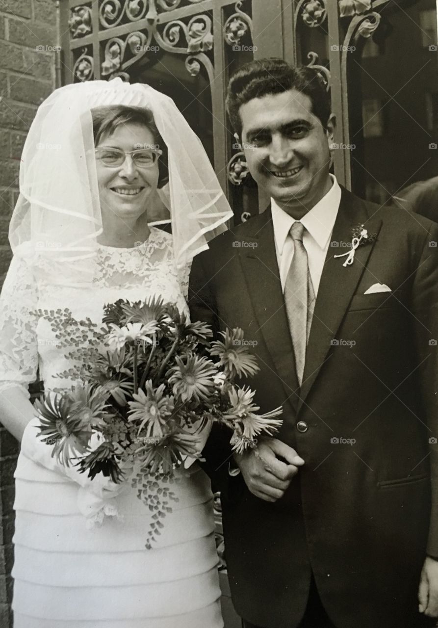 Wedding picture, 1966 year, Berlin, Germany