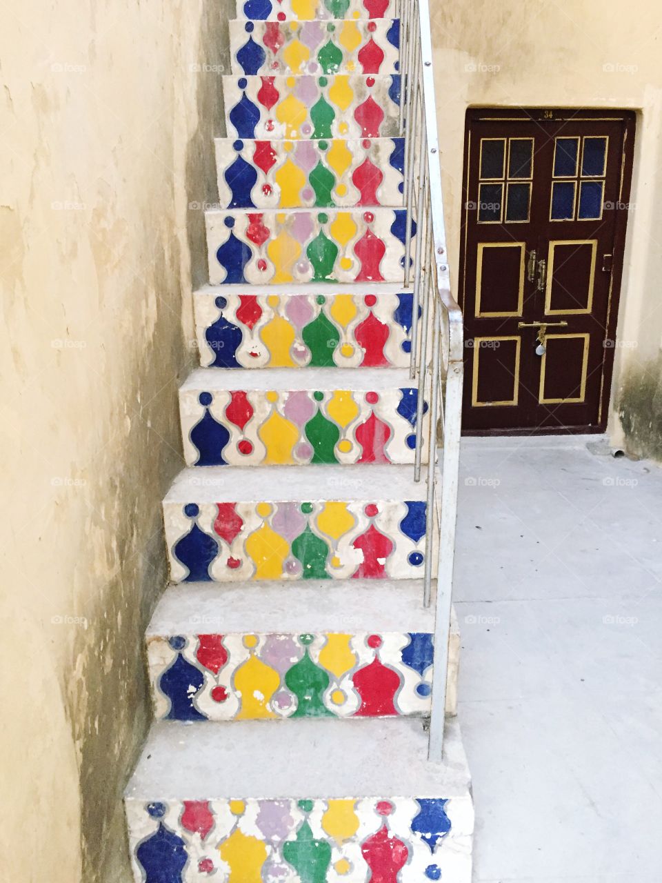 Colorful stairs