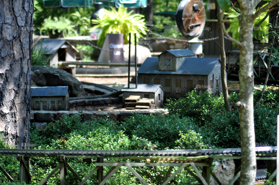 minature village and railway